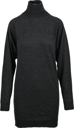 Maison Margiela Korte Gebreide Jurk - Dames - Kleedjes - Grijs - M - Wol - Kleedjes