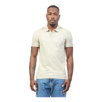 HUGO BOSS Tops, Heren, Beige, S, Katoen, Beige Polo Passenger Korte Mouw Shirt