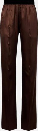 Tom Ford Pantaloni regular in misto seta