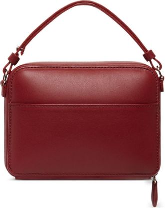 Courr&egrave;ges Cloud logo-plaque shoulder bag - unisex - CALFSKIN - OS - Red