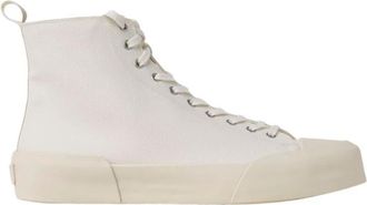 Jil Sander High Top Sneakers - Heren - Sneakers - Beige - 39 EU - Katoen - Schoenen