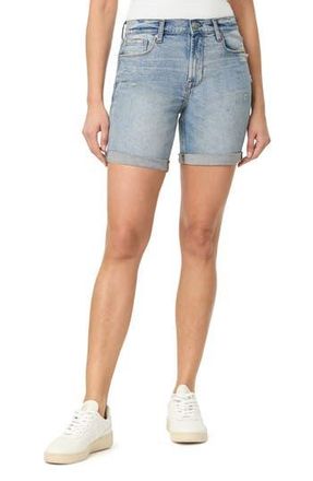 Kensie 7 Double Roll Cuff Shorts in Lithgow W/Destruction at Nordstrom Rack, Size 14