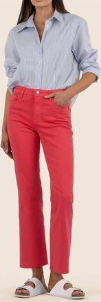 Kut from the Kloth High Rise Kelsey Ankle Pant In Strawberry