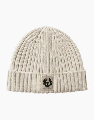 Belstaff Mens Belstaff Watch Beanie Hat Pale Stone - Tan - Size: ONE size