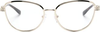 Michael Kors Cordoba cat-eye frame glasses - women - Acetate/Metal - 55 - Gold