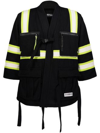 Mostly Heard Rarely Seen cargo wool-blend jacket - Black