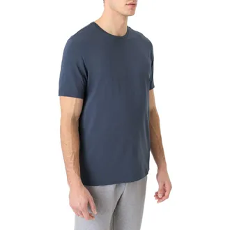 Pact Luxe Essential Classic Fit Crewneck Tee Made With Organic Cotton in Steel Blue at Nordstrom, Size X-Large