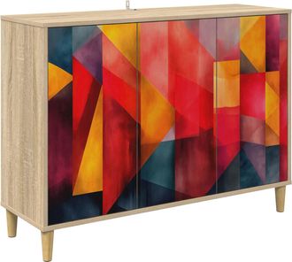 vidaXL Aparador Heesch Sonoma 102 X 33 X 75 Cm Madera De Ingenier&iacute;a Vidaxl