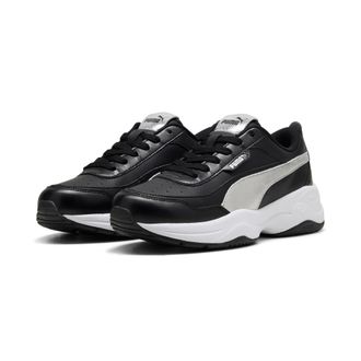 Puma Sneaker PUMA CILIA MODE METALLIC WHISPER, Damen, Gr. 37,5, puma schwarz, puma silber, puma wei&szlig;, Synthetik, Schuhe Sneaker