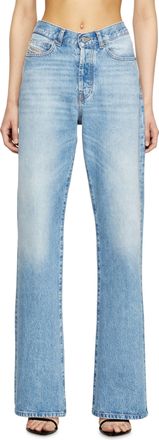 Diesel Regular Jeans High Waist 1971 D-Sent, Light blue, Button fly