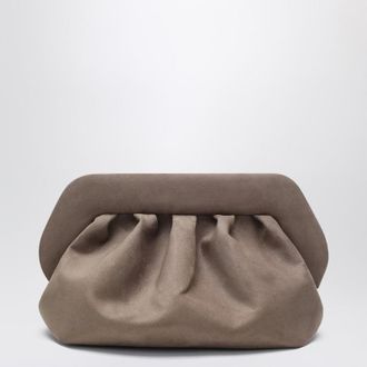 Themoirè Medium Bios Clutch Colour Mud Suede Effect