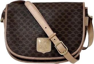 Celine Pre-owned Cross Body Bags, female, Brown, Size: ONE SIZE Pre-owned Plastic Cross Body Bag