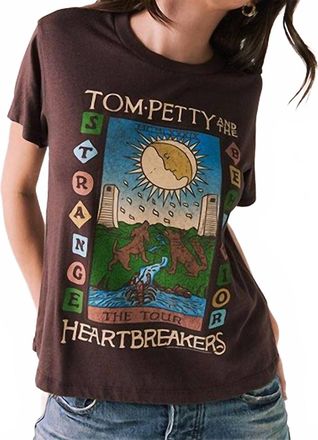Chaser Tom Petty Strange Behavior Tour Tee In Dark Chocolate