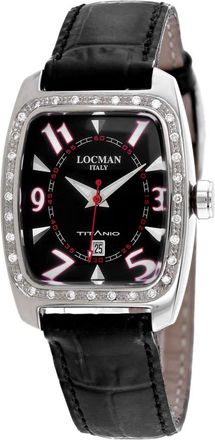 Locman Titanio Quartz Black Dial Ladies Watch 483RDK2D/BK
