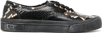 Bally Lyder Snakeskin-Effect Low-Top Sneakers
