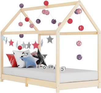 vidaXL Vidaxl - Estructura de cama infantil de madera maciza de pino 90x200 cm