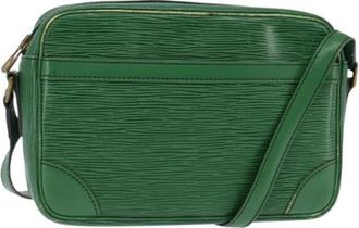 Louis Vuitton Pre-owned Vintage Cross Body Bag - Dames - Vintage Schoudertas - Groen - ONE Size - Leer - Vintage
