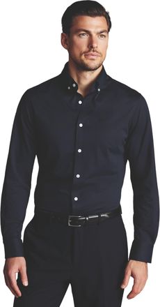 CHARLES TYRWHITT Four-Way Stretch Button Down Jersey Shirt