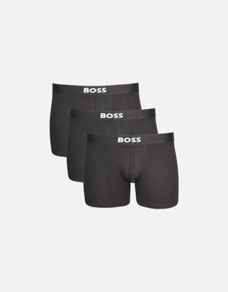 HUGO BOSS Mens 3-Pack Icon Boxer Briefs, Black - Size: 33/32/32