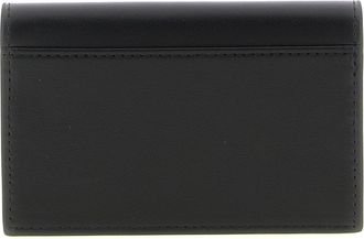 Diesel Logo-Embossed Leather Card Case - Black