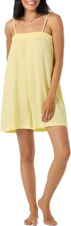 O'Neill Audrey Gauze Romper in Citron at Nordstrom, Size Xx-Large