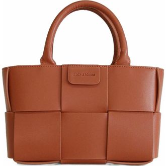Belle & Bloom Little Love Woven Crossbody Bag in Camel at Nordstrom