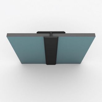 Aurlane Perfil De Uni&oacute;n En H De Aluminio Acabado Negro Mate Para Paneles Murales - 20x5x2100 Mm