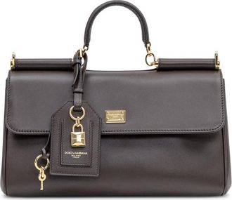 Dolce & Gabbana Dark Brown Sicily Medium Satchel