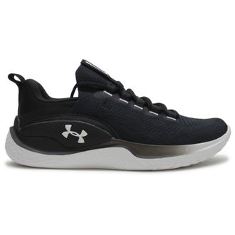 Under Armour Flow Dynamic Textile Synthetic Womens Low Top Trainers - UK 6.5 - US 9 Women - EU 40.5 - Black Black - Size:UK 6.5