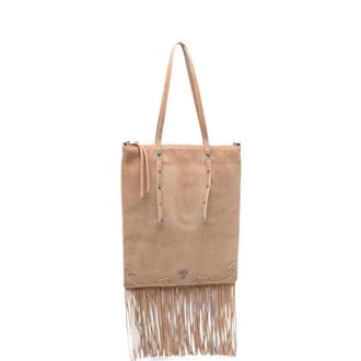 Pinko Tote Bags - Dames - Shoppers - Beige - ONE Size - Su&egrave;de - Tassen