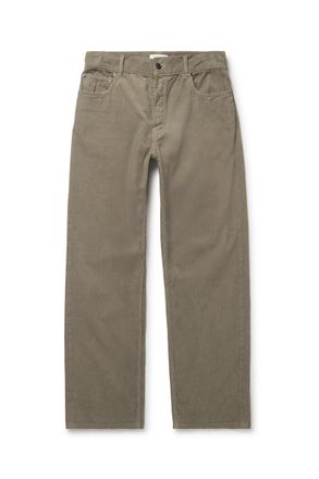 The Row Rossen Straight-Leg Cotton-Corduroy Trousers