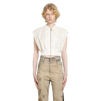 Rick Owens Temple Taitlin Bomber in Shiny Nylon