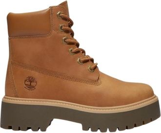 Timberland Stone Street 6 Inch Boot - Dames - Veterlaarzen - Beige - 37 1/2 EU - Leer - Schoenen