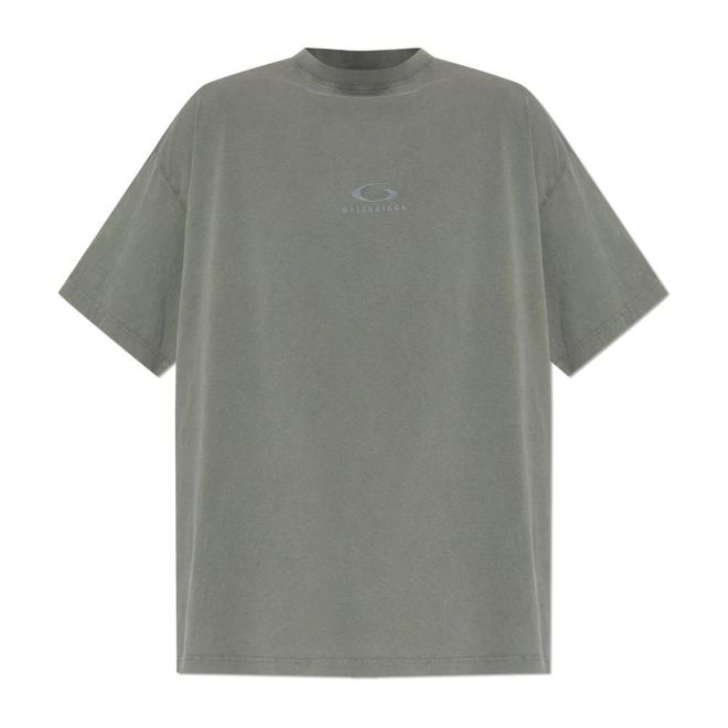 Balenciaga T-Shirts, male, Gray, Size: XS T-shirt with logo from 