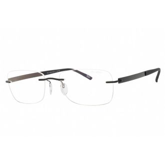 Silhouette Unisex Black Rectangular Eyeglass Frames Titanimpessions777575