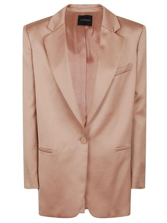 Andamane Nude Tailored Blazer With Notched Lapels