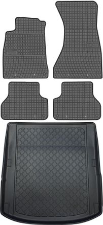 OEM Juego De Alfombrillas De Goma Para Coche Y Alfombrilla Para Maletero Para Audi A4 B9 Sed&aacute;n Desde Noviembre De 2015
