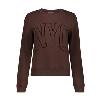 Geisha Sweat NYC - Dames - Sweatshirts & Hoodies - Bruin - Maat: 3XL Katoen