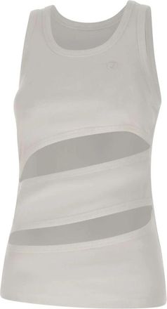 Coperni Spiral Tank Top - Dames - Tops zonder mouwen - Wit - M - Katoen - Tops