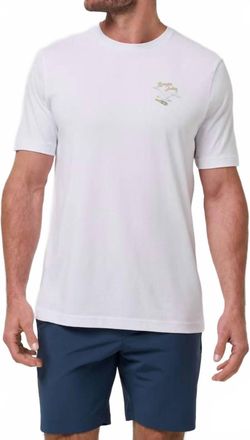 Travis Mathew Drink Ticket Short Sleeve Tee In White