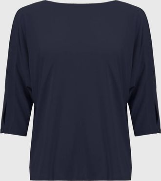 Joseph Ribkoff Womens Silky Knit Boxy Top In Midnight Blue