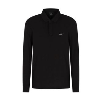 A|X Armani Exchange Polo Shirts, male, Black, Size: 2XL Xm001288 Af17321 Polo