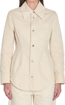 Bottega Veneta Off White Regular Solid Shirt