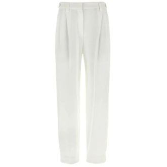 Brunello Cucinelli Dames, Jeans, Wit, Maat: S Piqu&eacute;