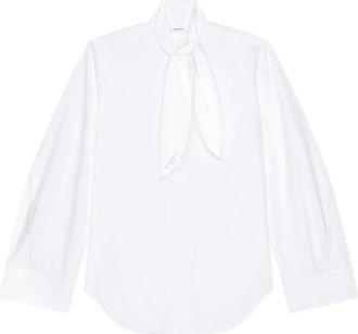 Givenchy Cocoon Shirt - Dames - Blouses & Shirts - Wit - Maat: M Katoen