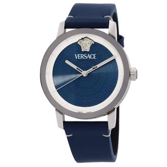 Versace V-Helix Quartz Blue Dial Mens Watch VE9G00124