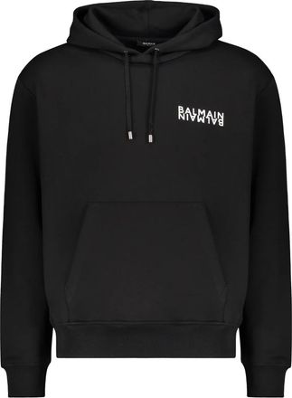 Balmain Hoodie - Heren - Hoodies - Zwart - 2XL - Katoen - Hoodies & sweatvesten