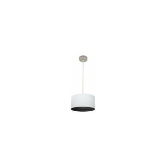 Fabrilamp Fabrilamp - Colgante Tatiana 1xe27 Niquel/blanco-mad.negra Regx30x30 Cm