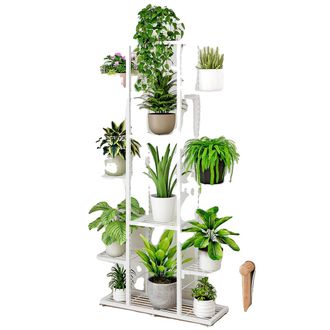 OEM Soporte Para Plantas De 7 Niveles, Para Uso Interior/exterior, Color Blanco