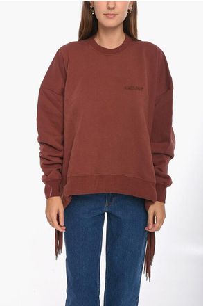 AMBUSH Brushed-cotton MULTICORD Crewneck Sweatshirt with Logo embro size Xs